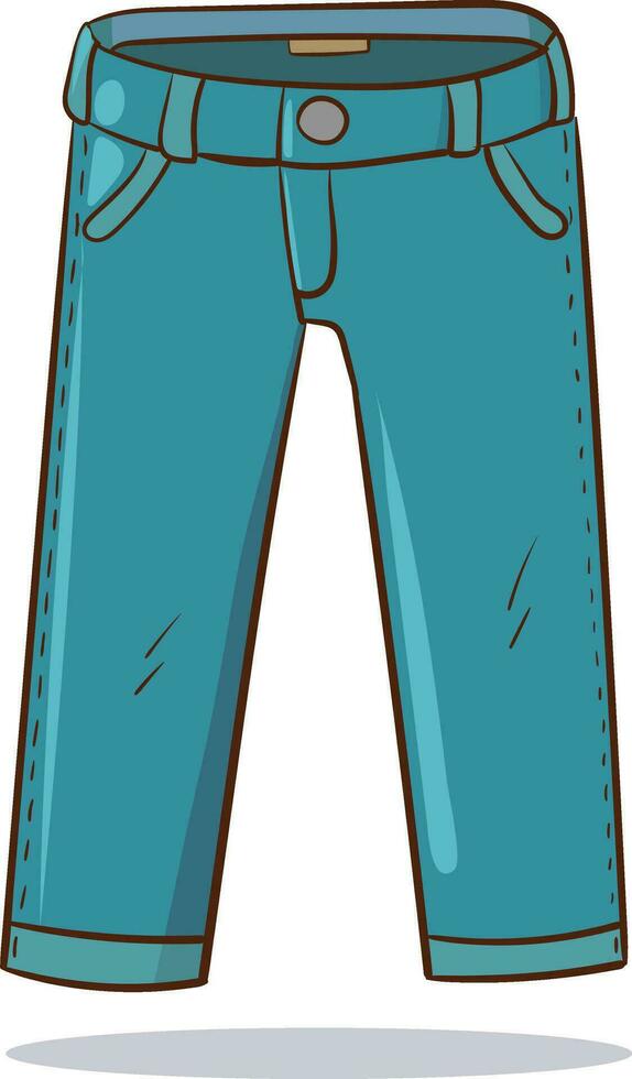 par do jeans vetor isolado ilustração