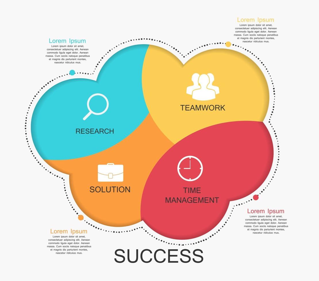 modelos de infográfico para ilustração vetorial de negócios. eps10 vetor