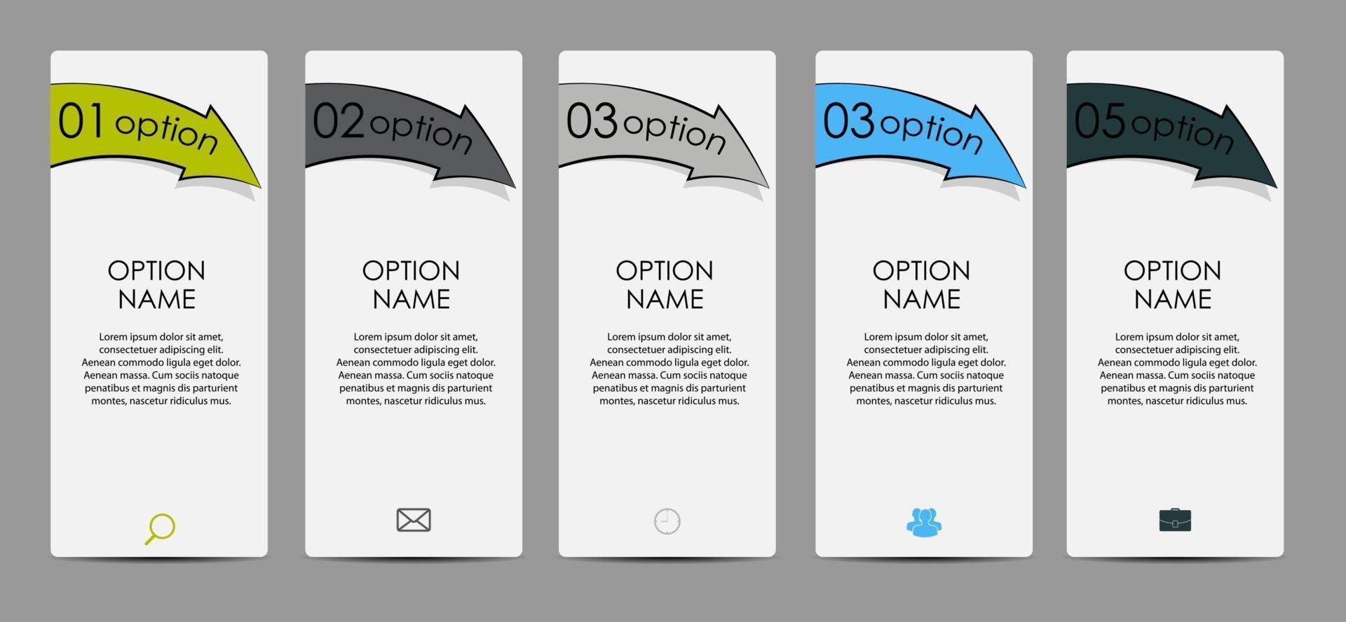 modelos de infográfico para ilustração vetorial de negócios. eps10 vetor