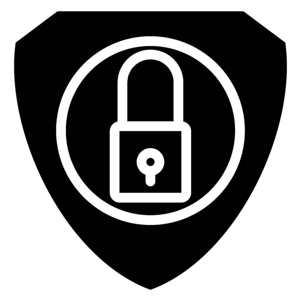 ícone de glifo criptografado vetor