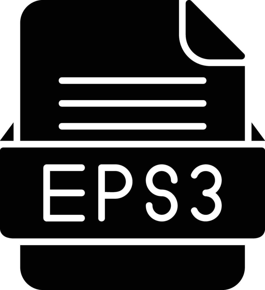 esp3 Arquivo formato linha ícone vetor
