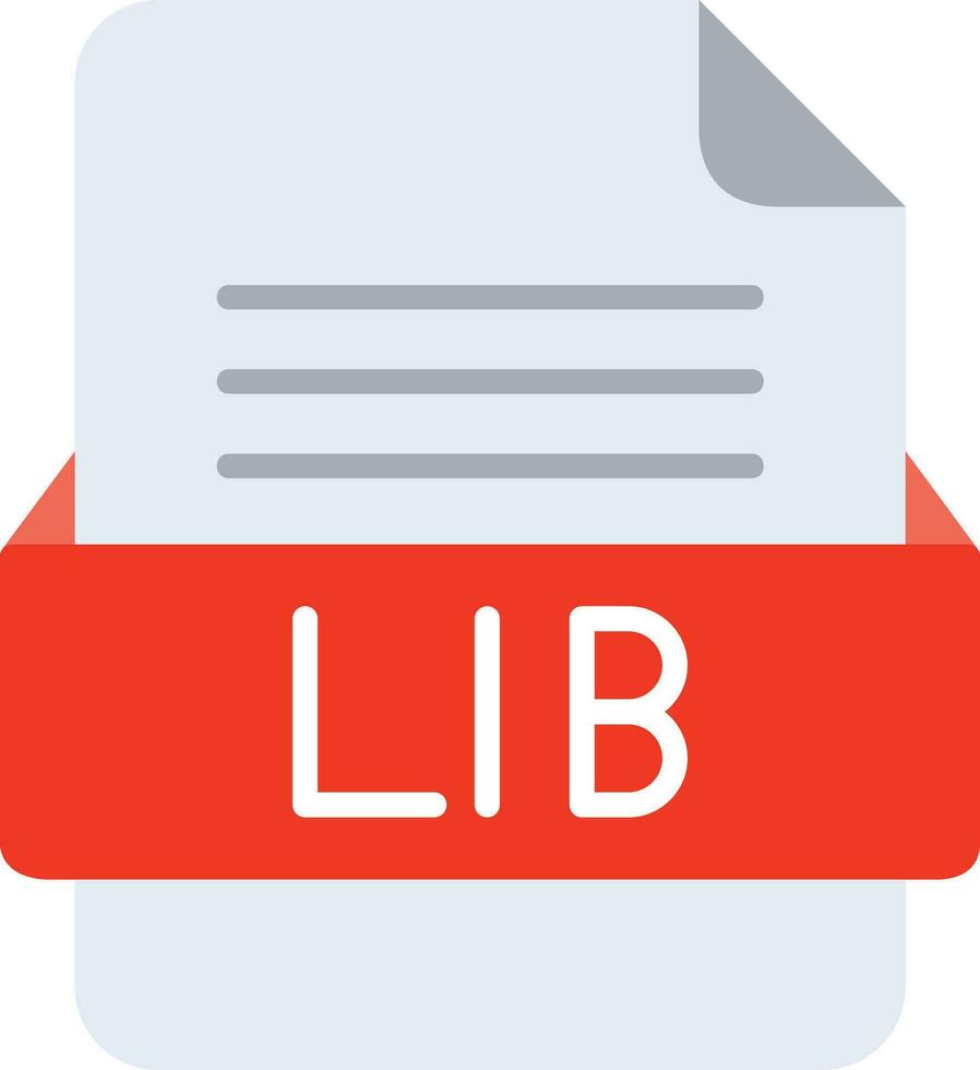 lib Arquivo formato linha ícone vetor
