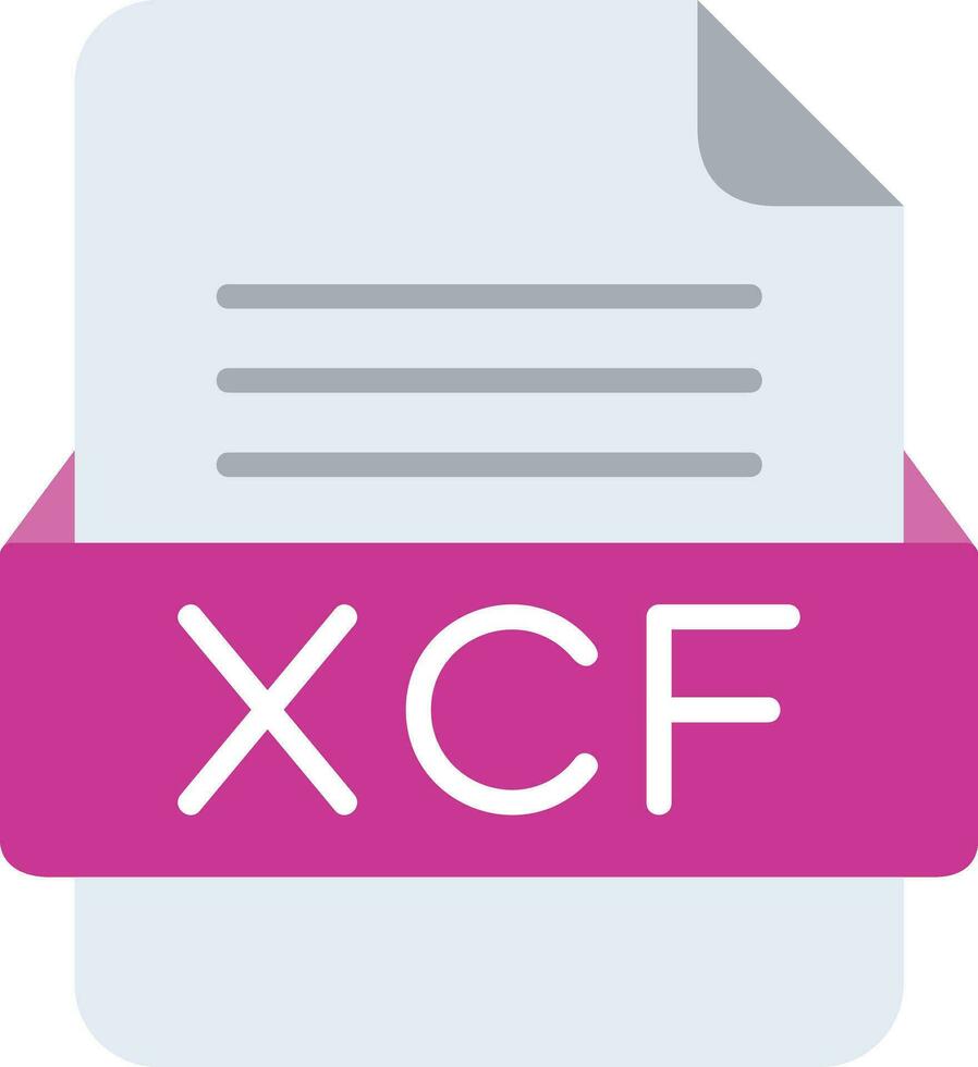 xcf Arquivo formato linha ícone vetor