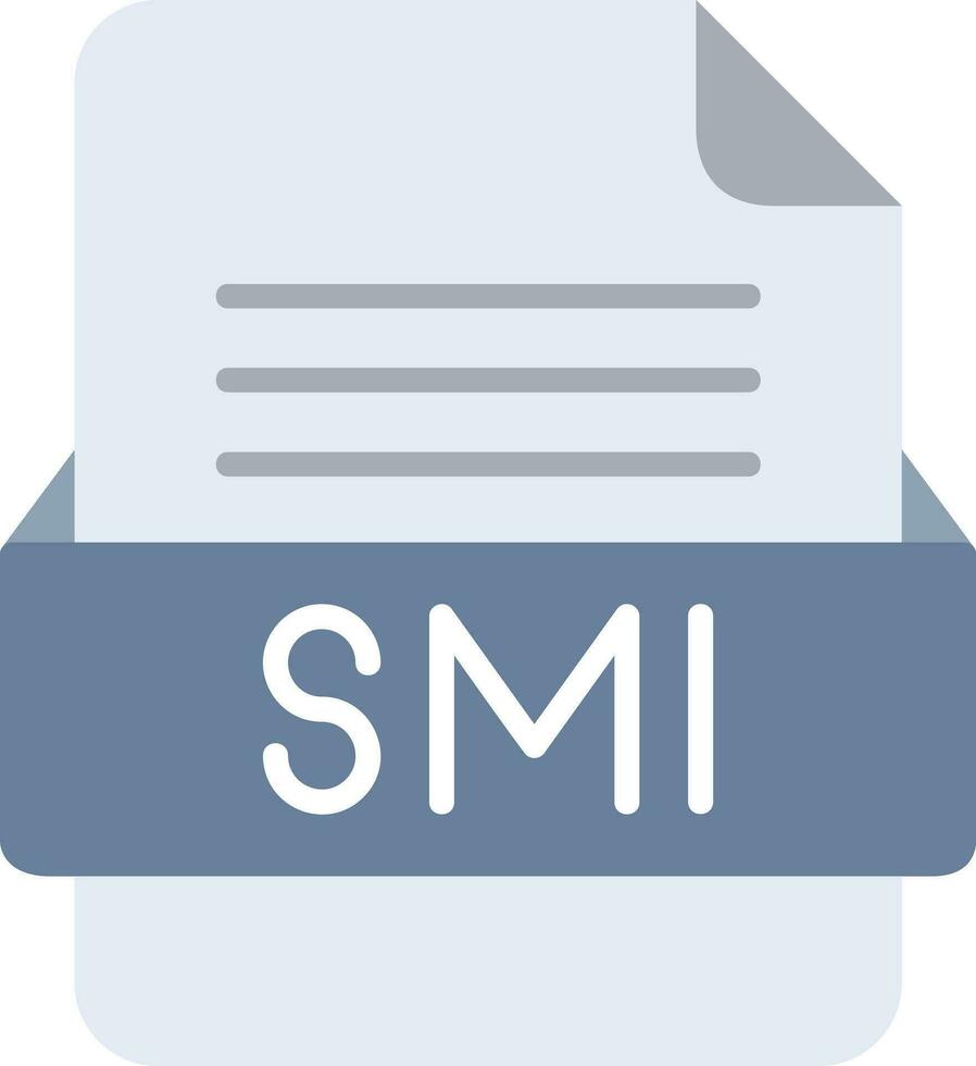 smi Arquivo formato linha ícone vetor