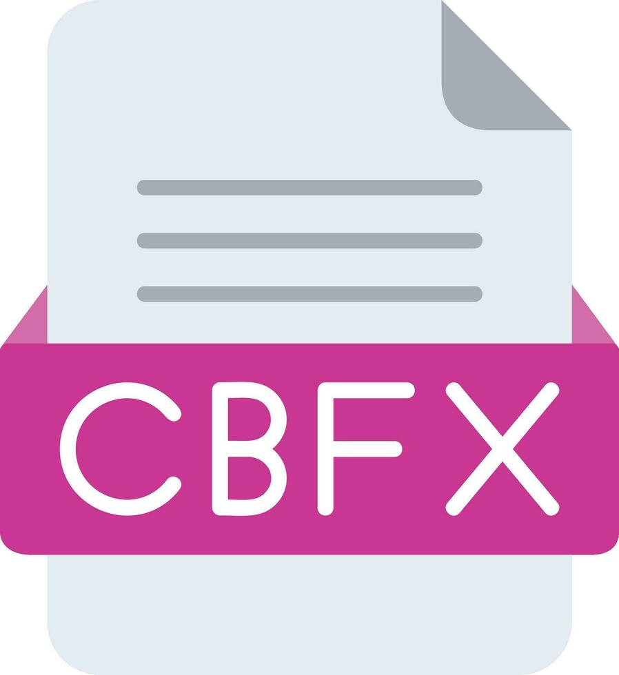 cbfx Arquivo formato linha ícone vetor