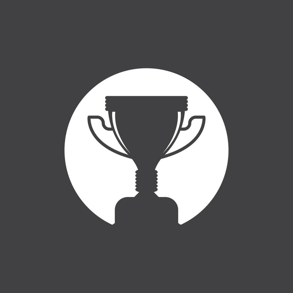 simples troféu logotipo Projeto vetor modelo