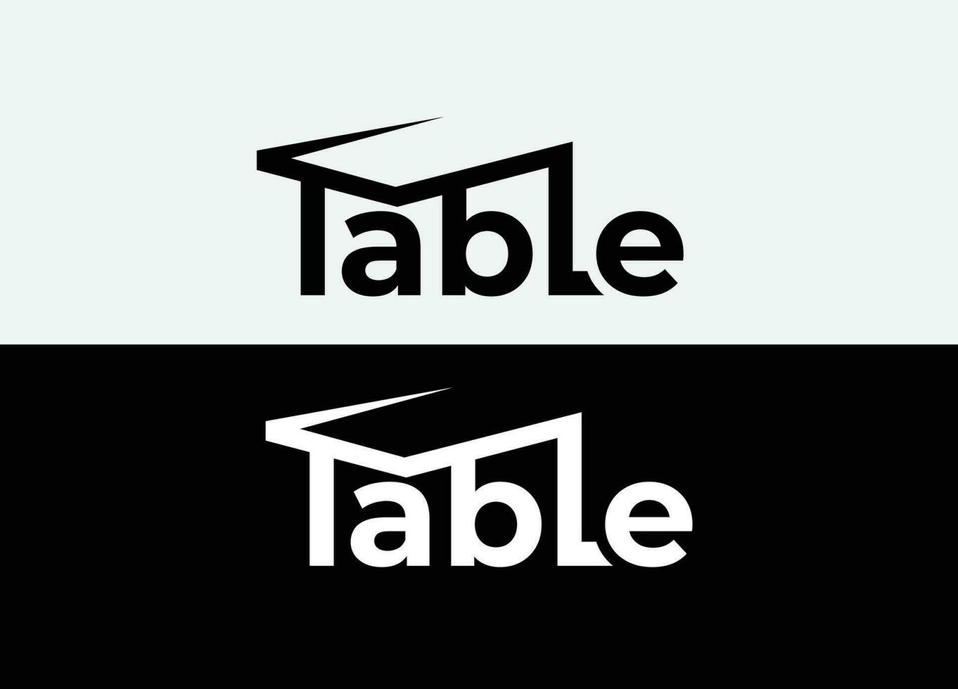 mesa vetor logotipo Projeto modelo