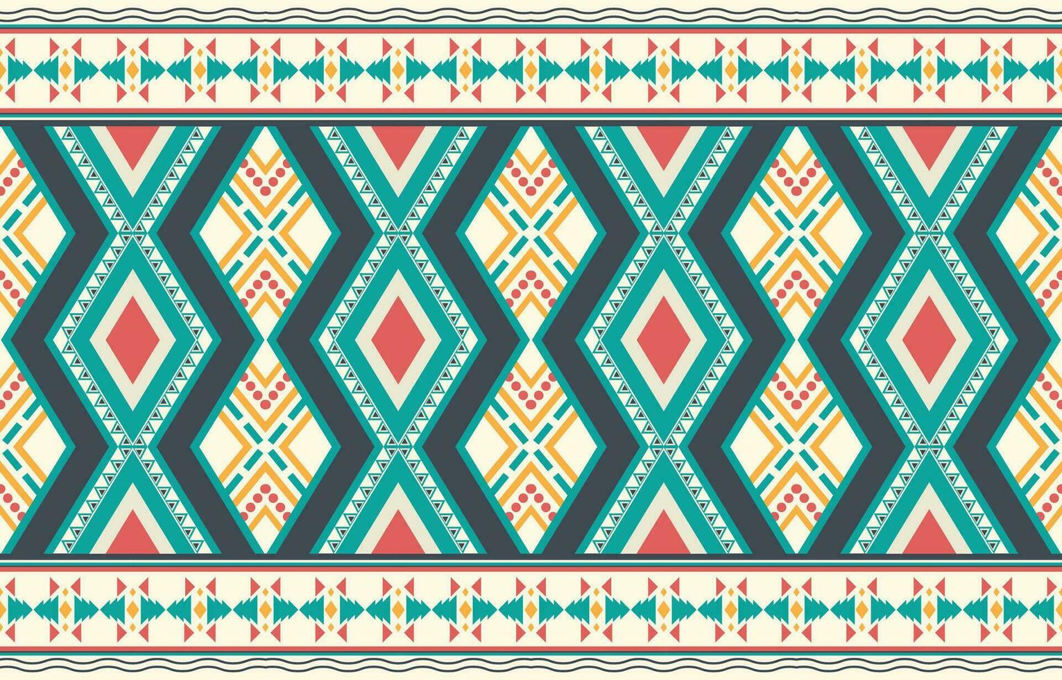 étnico abstrato ikat arte. asteca enfeite imprimir. geométrico étnico padronizar desatado cor oriental. Projeto para fundo ,cortina, tapete, papel de parede, roupas, invólucro, batik, vetor ilustração.