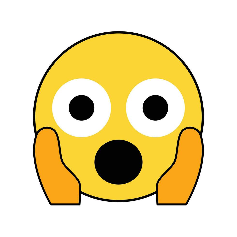 linda e simples emoticon de desenho animado emoji menina ou mulher