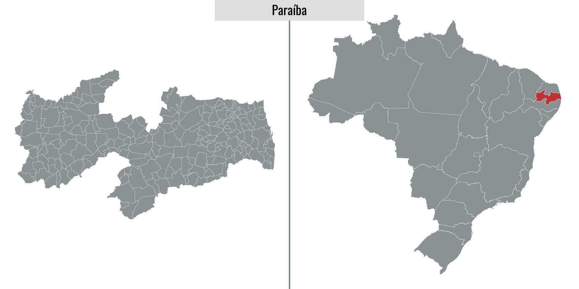 mapa Estado do Brasil vetor