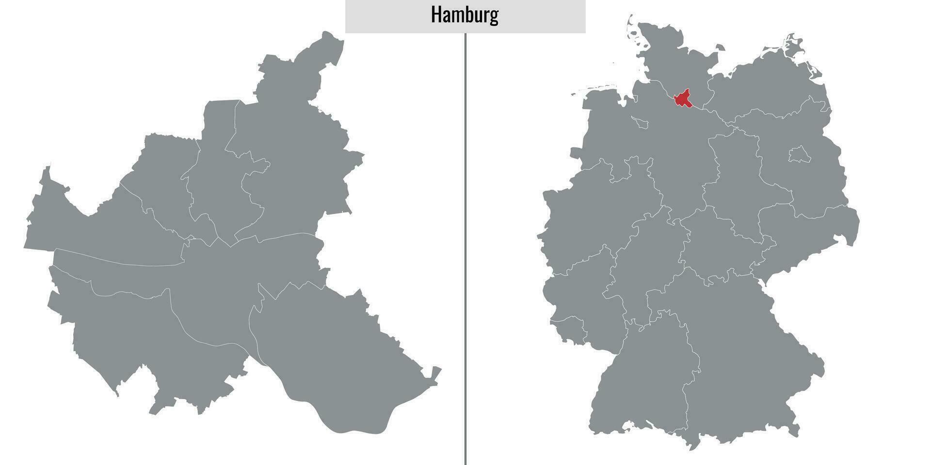 mapa Estado do Alemanha vetor