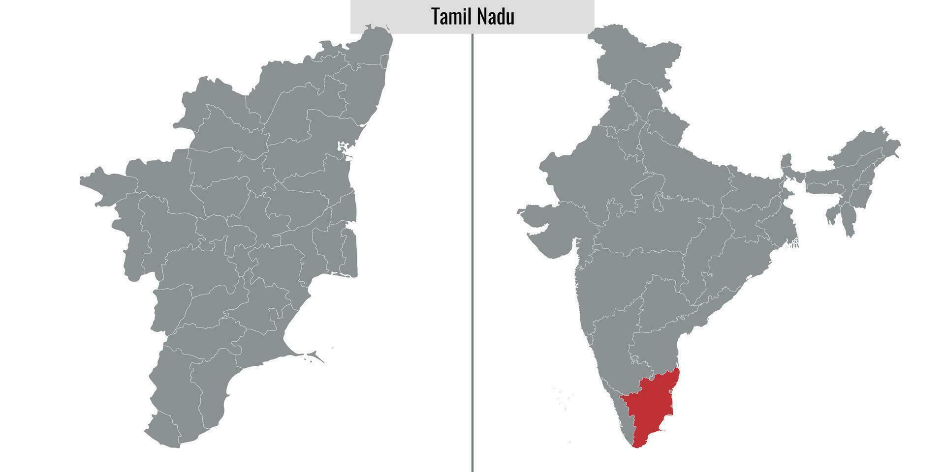 mapa Estado do Índia vetor