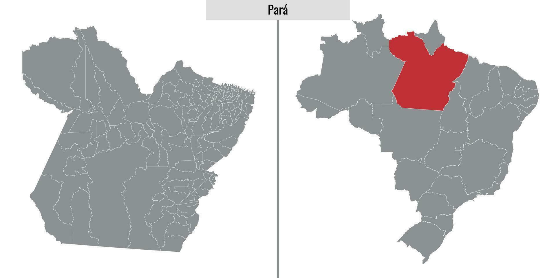 mapa Estado do Brasil vetor