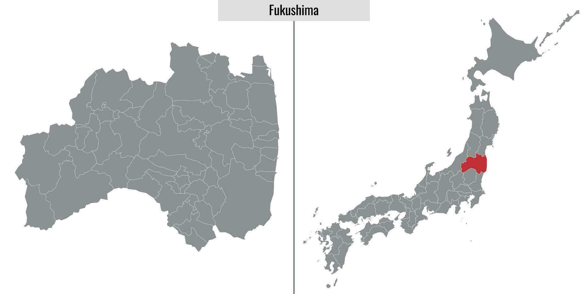 mapa prefeitura do Japão vetor