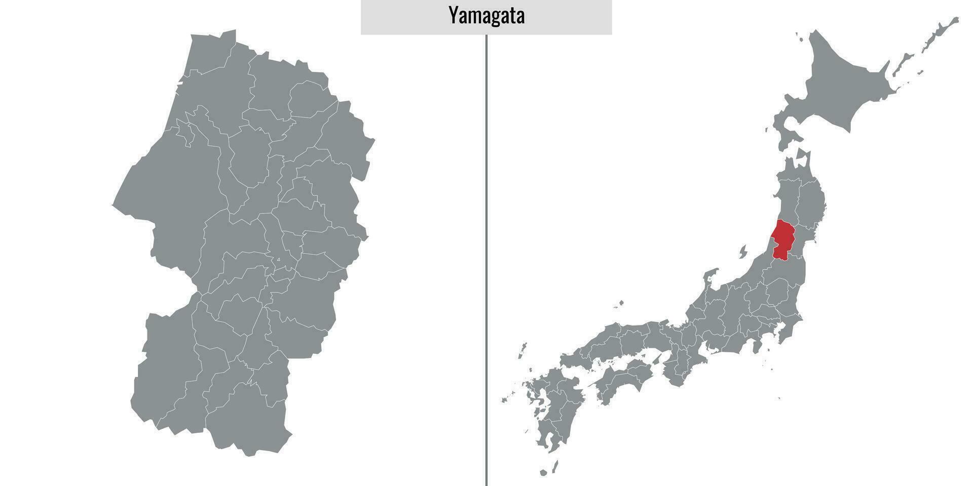 mapa prefeitura do Japão vetor