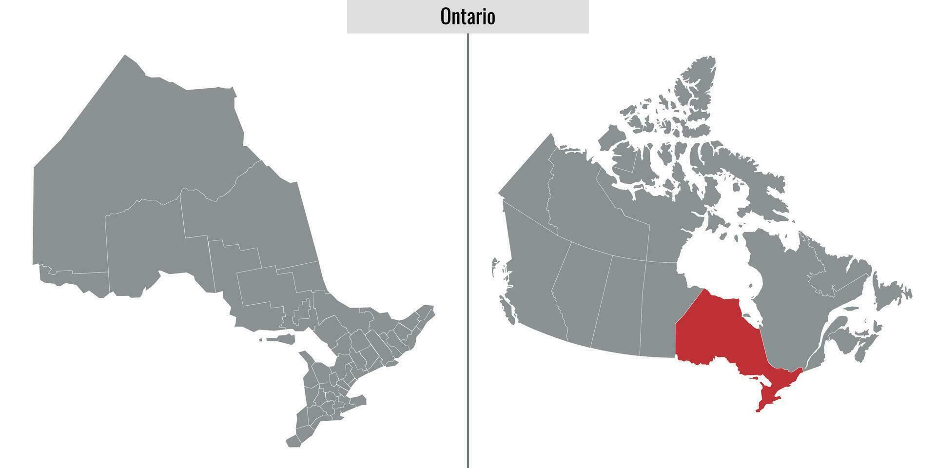 mapa da província do canadá vetor