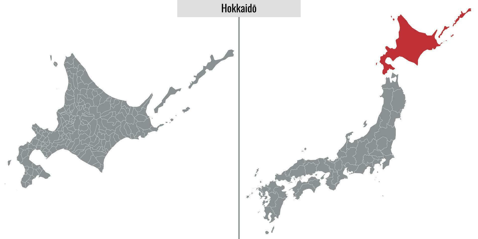 mapa prefeitura do Japão vetor