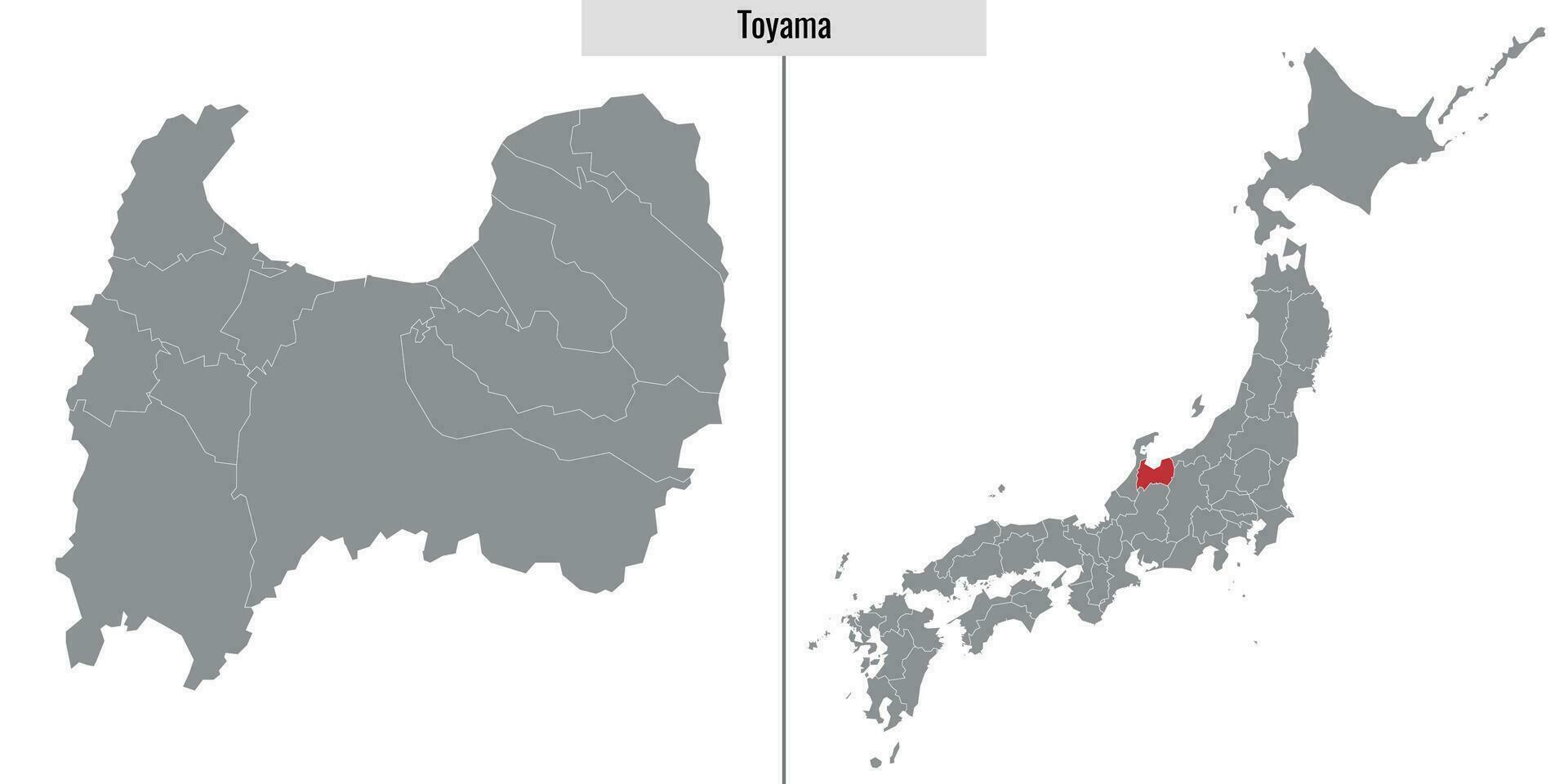 mapa prefeitura do Japão vetor