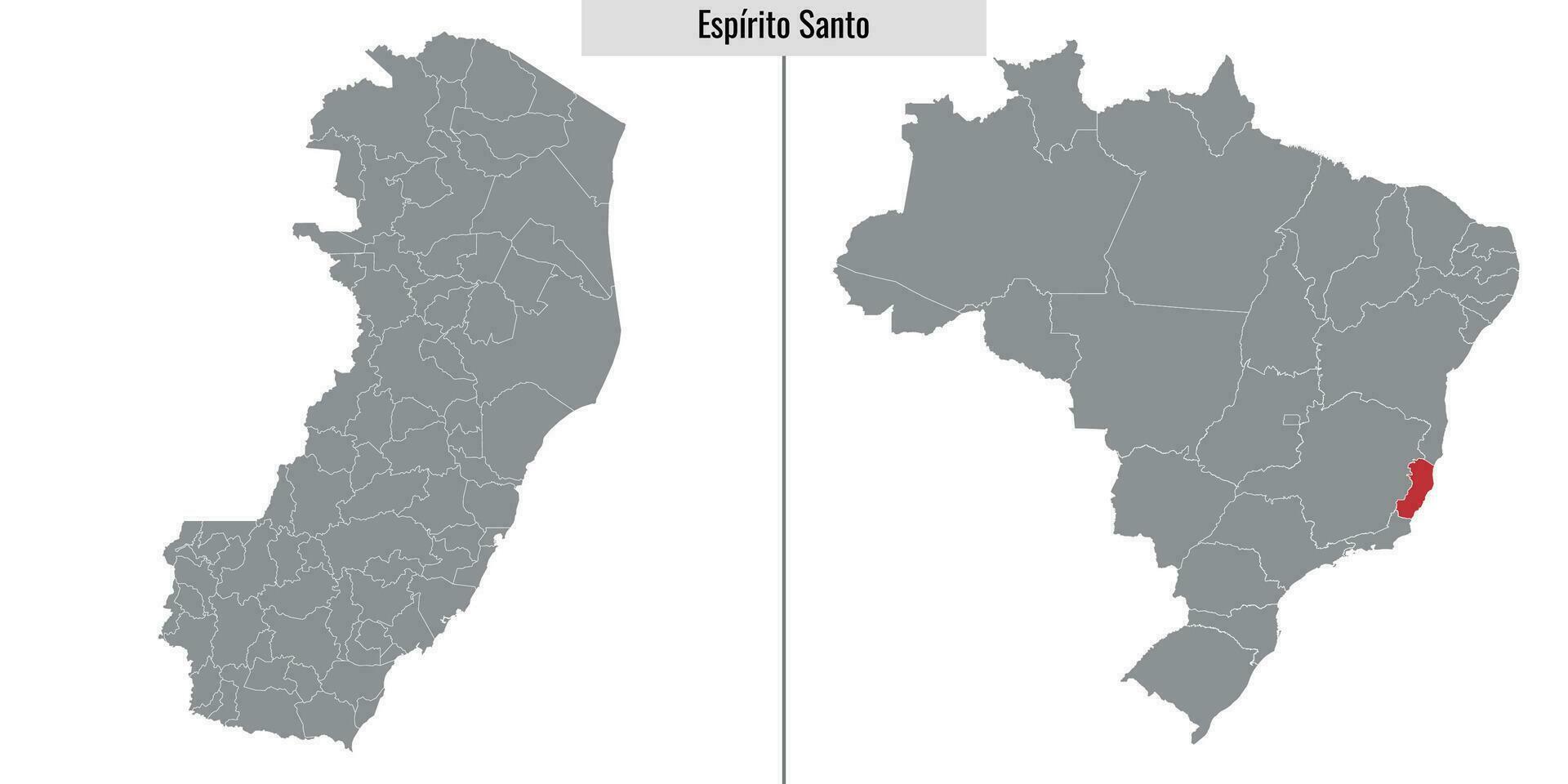 mapa Estado do Brasil vetor