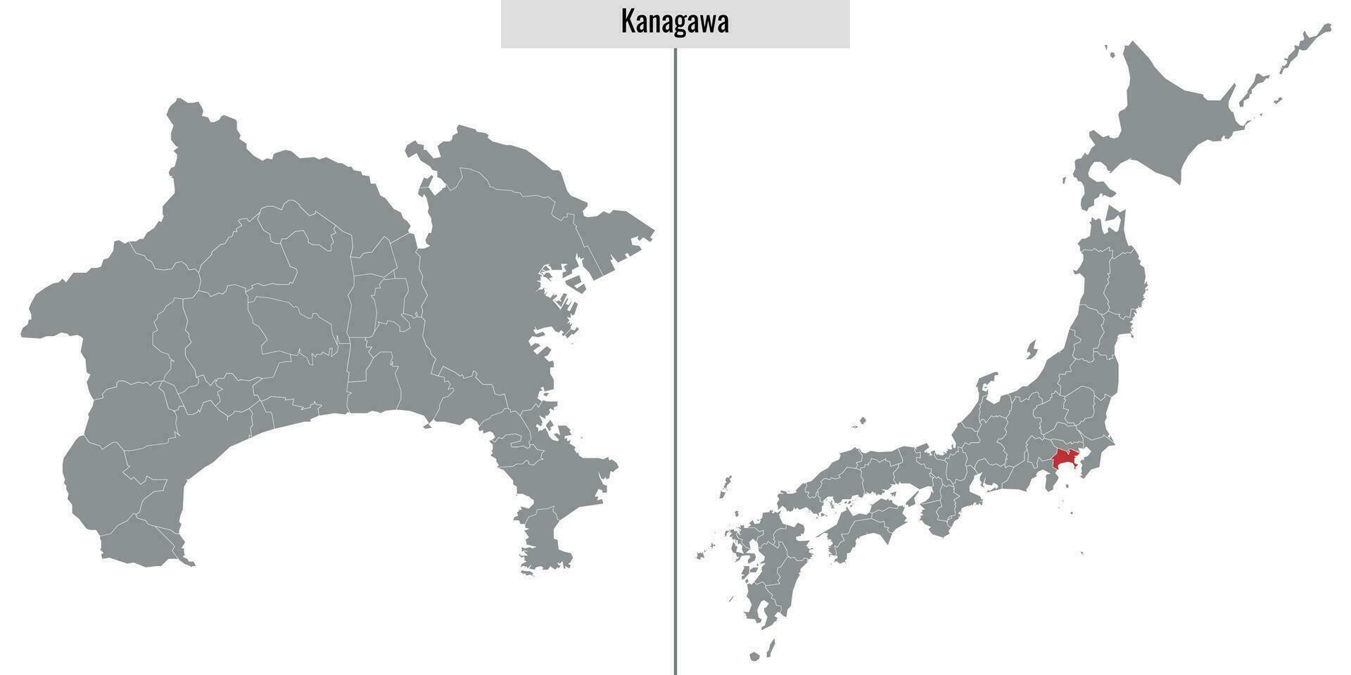 mapa prefeitura do Japão vetor