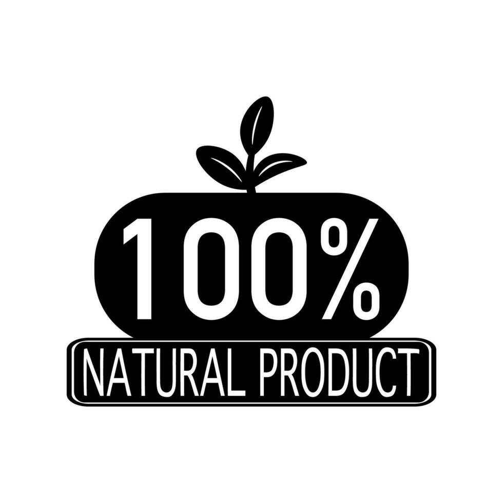 monograma logotipo, natural produtos crachá vetor