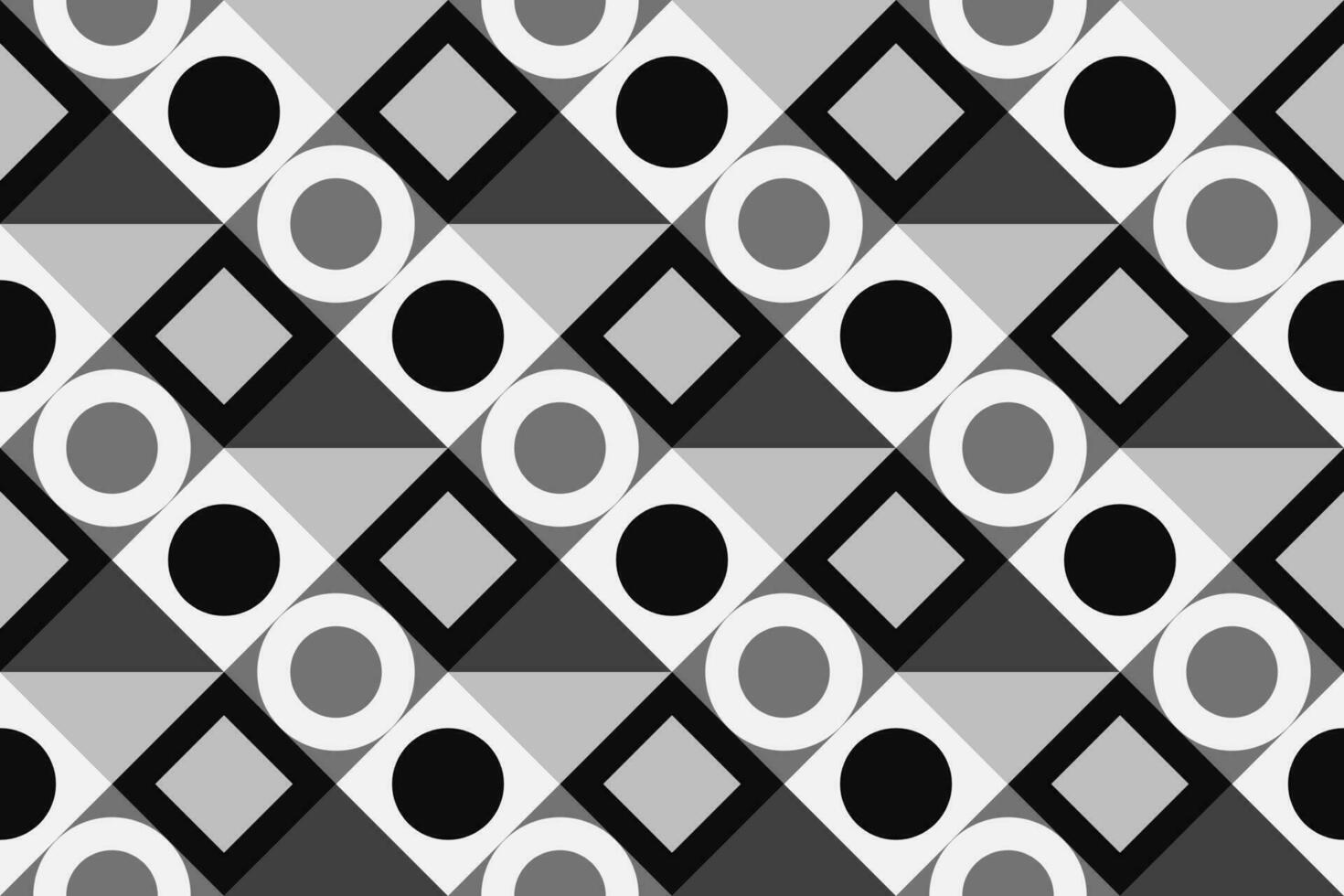geométrico desatado padronizar com Preto e branco cor. simples regular fundo. vetor ilustração