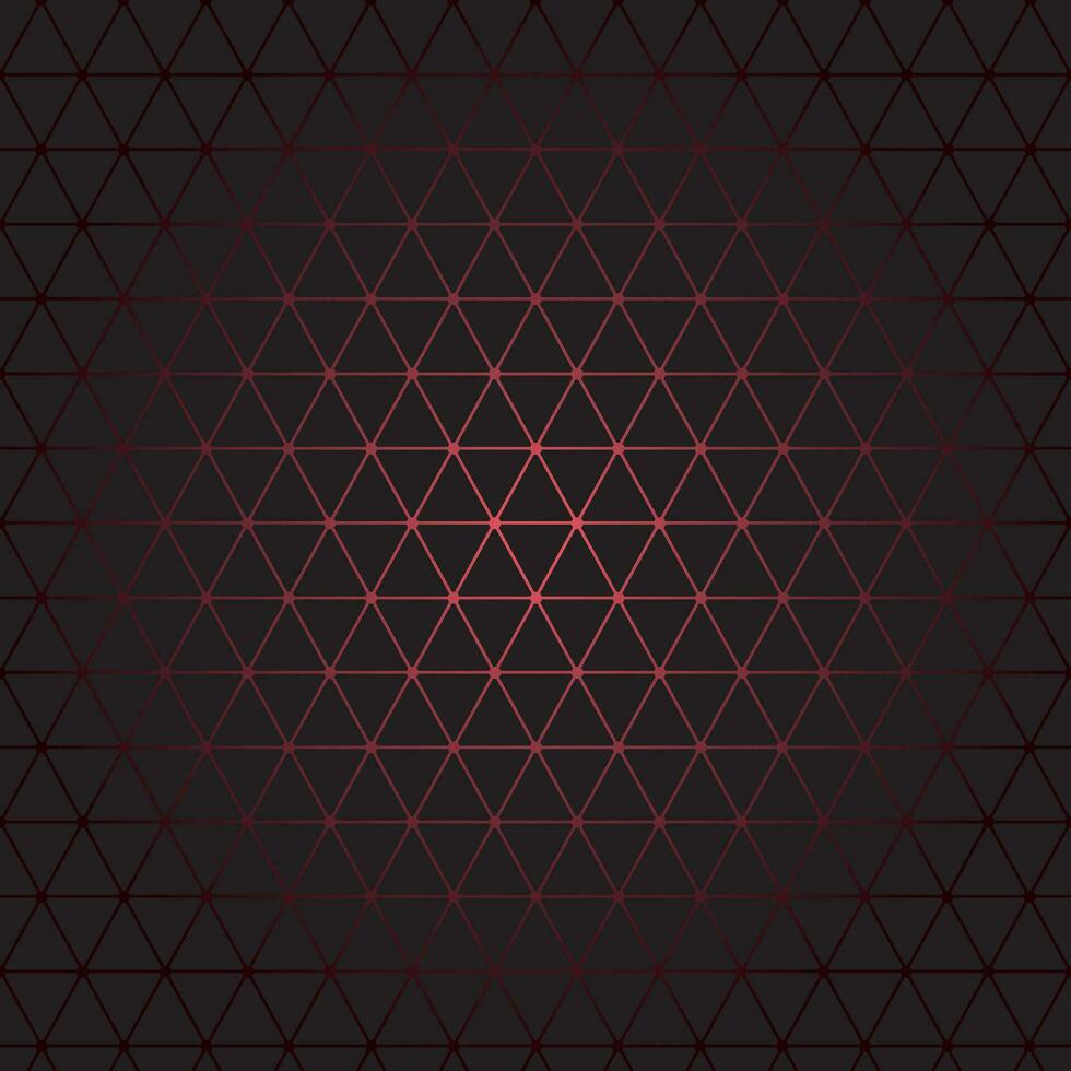 vermelho gradiente triângulos padronizar em Sombrio Preto fundo vetor