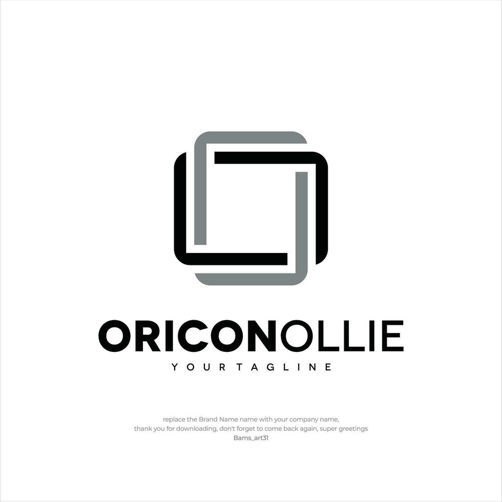 oricon ollie logotipo carta oo Projeto modelo Prêmio criativo Projeto o negócio companhia vetor