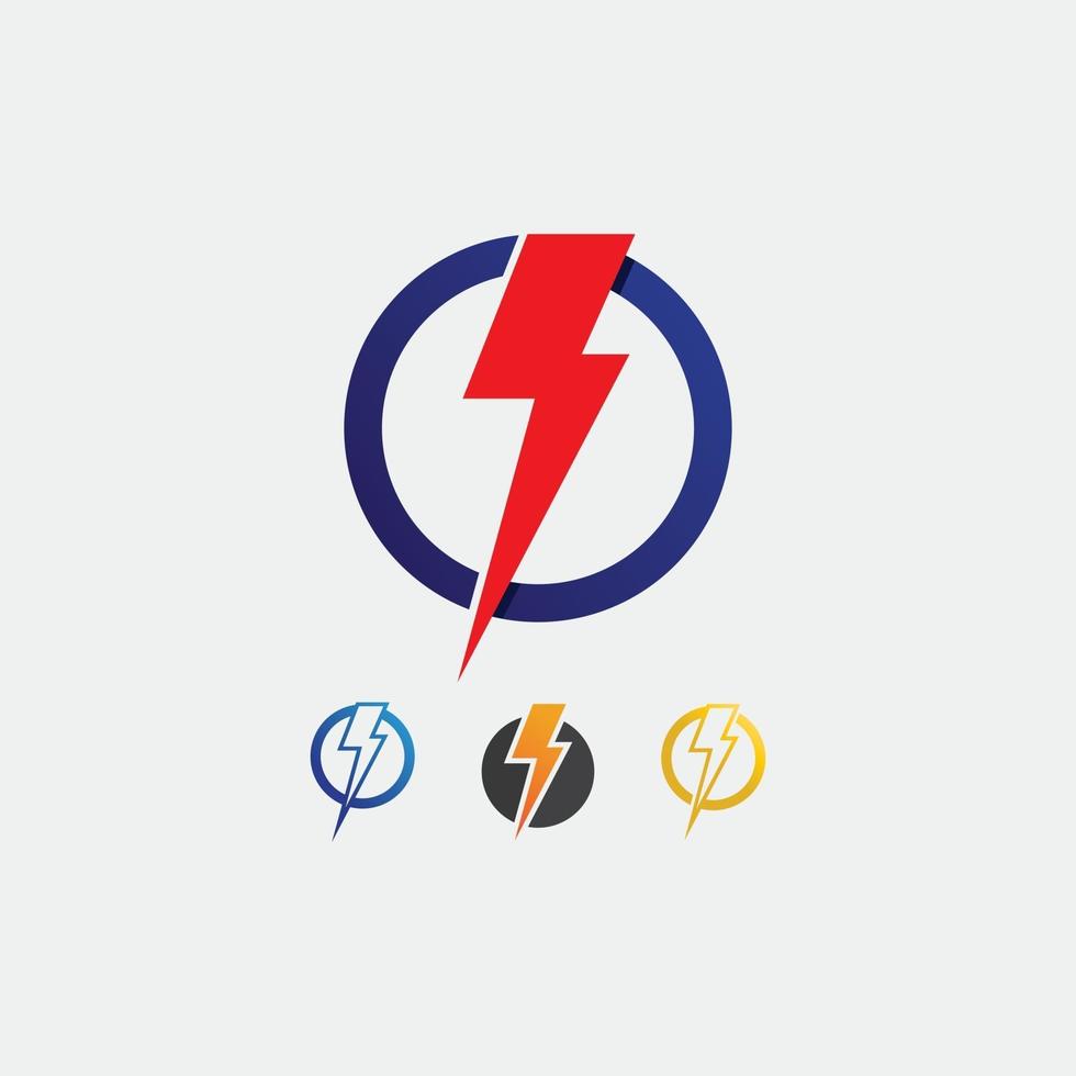 ícone de flash elétrico vetorial relâmpago logotipo e símbolos design e ilustração vetor