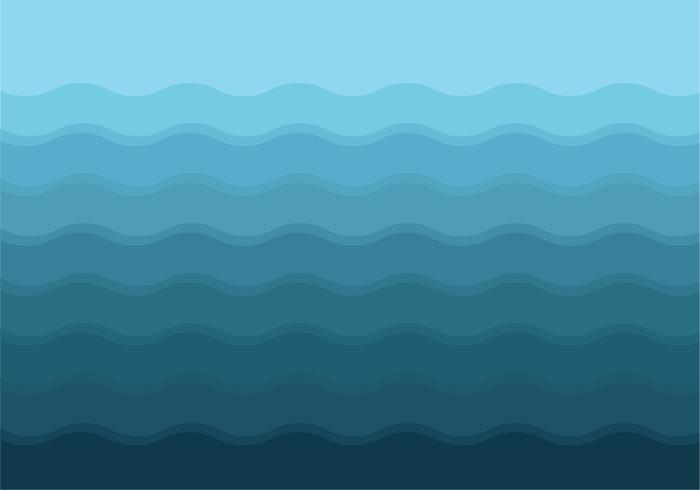 Fundo gradiente de ondas azuis vetor