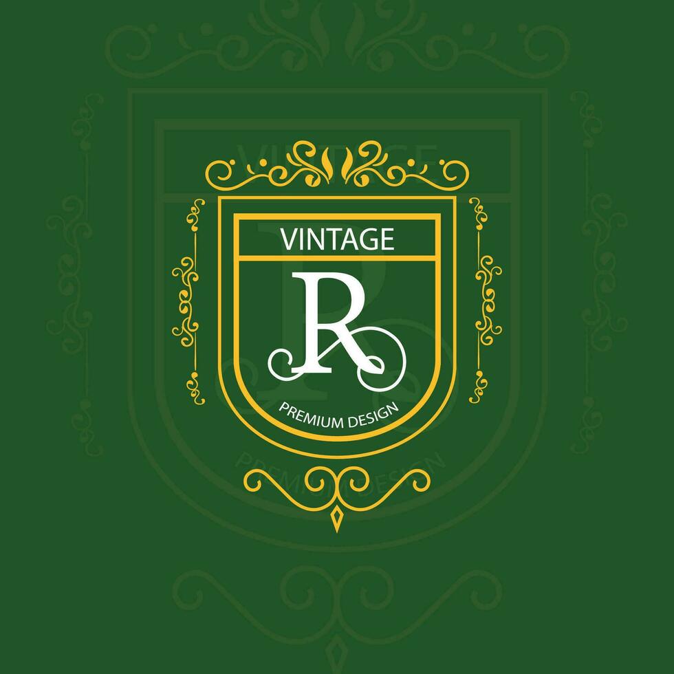 conjunto de insígnias ou logotipos vintage retrô. elementos de desenho vetorial, sinais de negócios, logotipos, identidade, etiquetas, emblemas e objetos. vetor