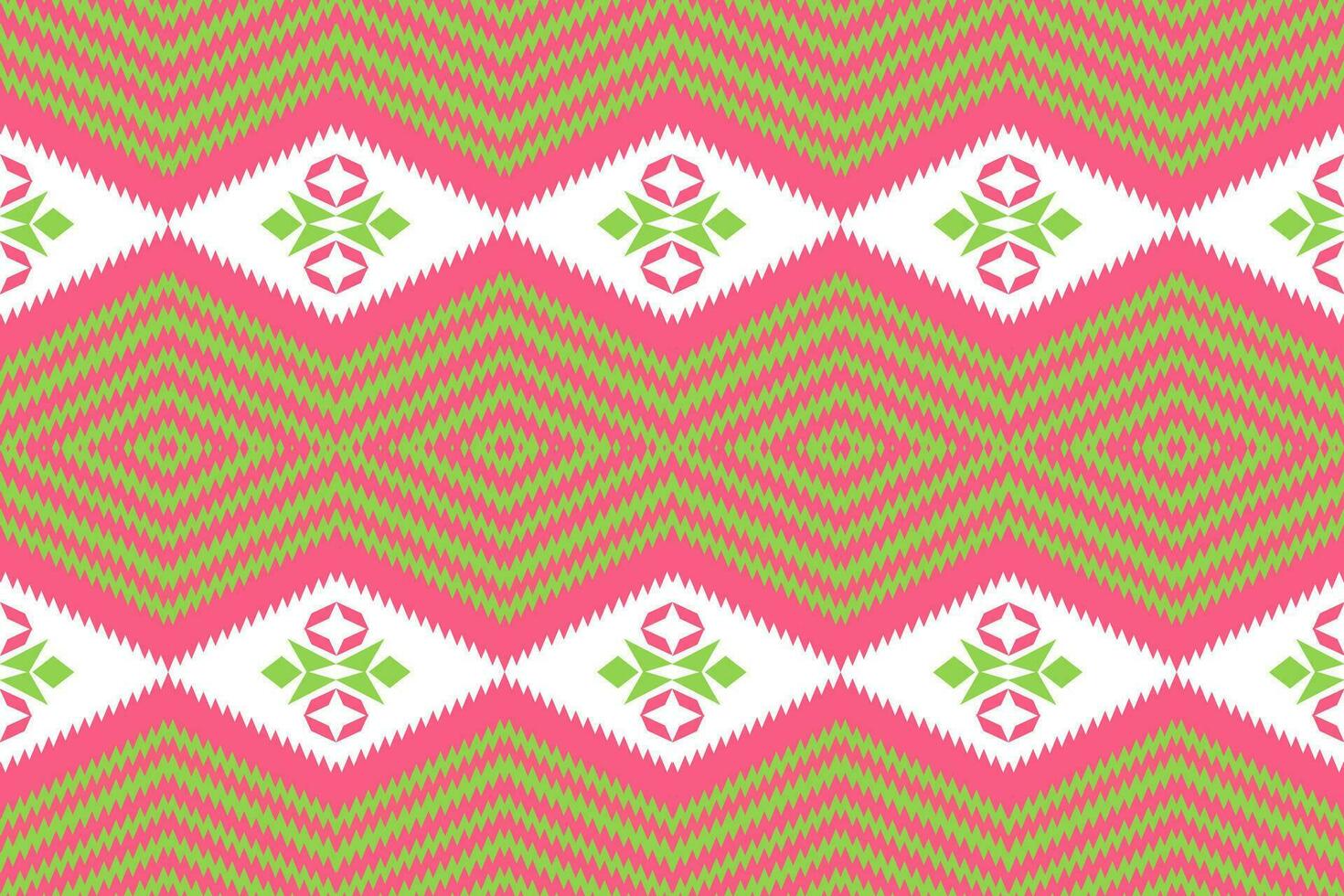 étnico abstrato ikat. desatado padronizar dentro tribal, folk bordado. asteca geométrico arte enfeite design de impressão para tapete, papel de parede, roupas, invólucro, tecido, cobrir, têxtil.estilo maxicano,indain vetor