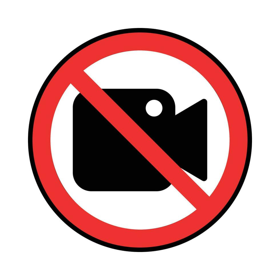 vídeo proibição ícone, tecnologia conceito vetor isolado em branco fundo.