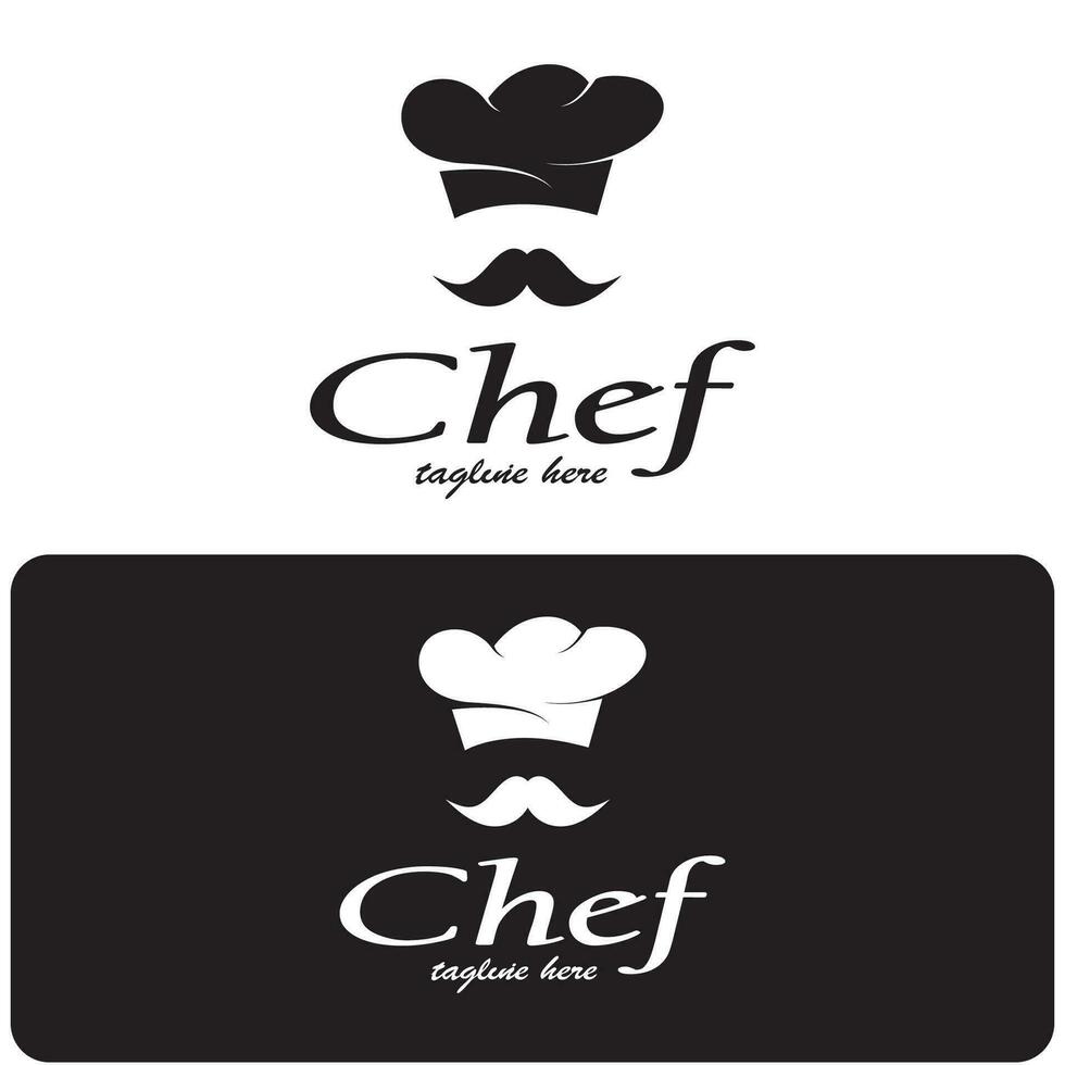 profissional logotipo chefe de cozinha ou cozinha chefe de cozinha chapéu.para negócios, casa cozinhar, e restaurante chef.bakery,vetor vetor