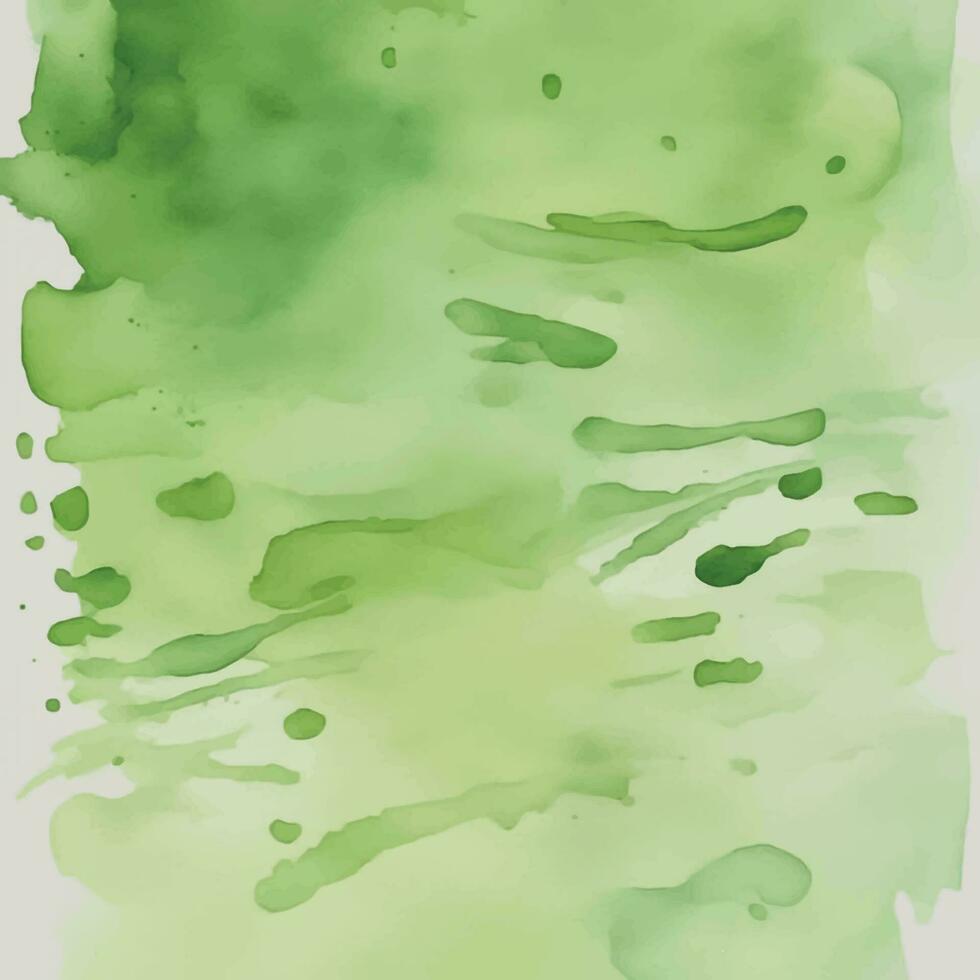 fundo verde aquarela vetor