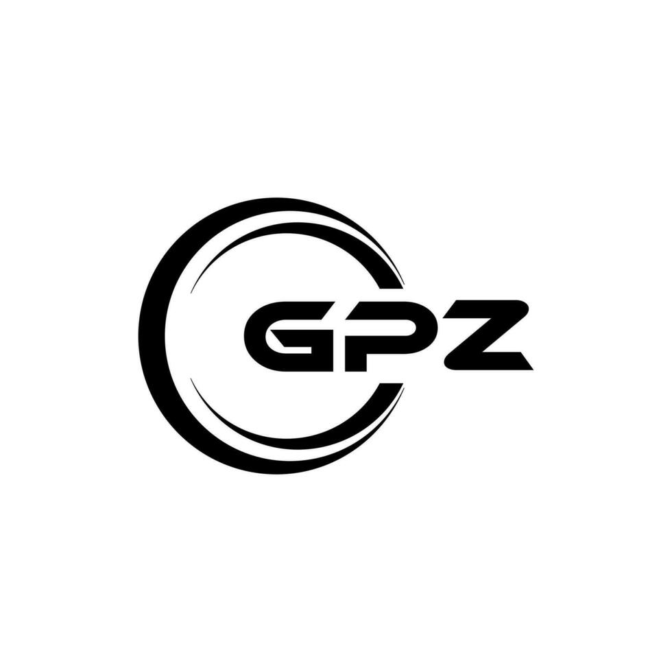 gpz logotipo projeto, inspiração para uma único identidade. moderno elegância e criativo Projeto. marca d'água seu sucesso com a impressionante isto logotipo. vetor