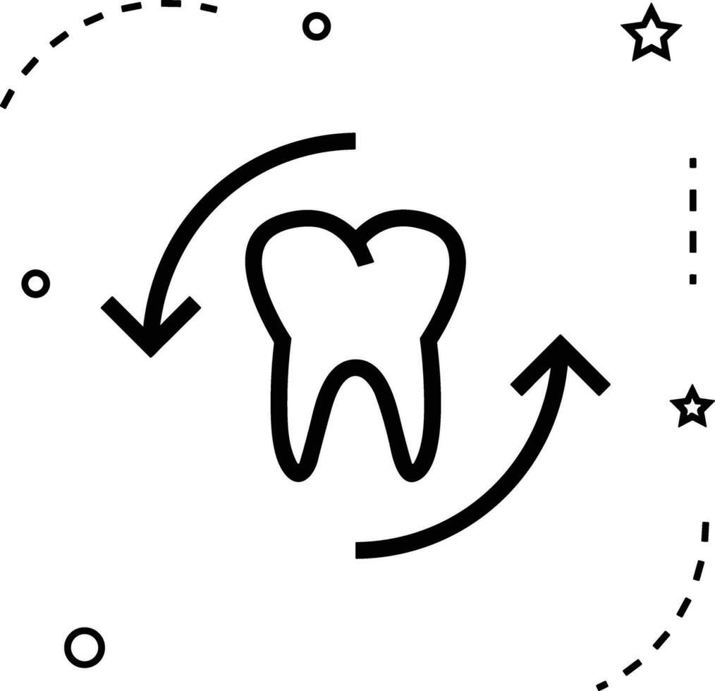 dente dentista ícone símbolo imagem vetor. ilustração do a dental remédio símbolo Projeto gráfico imagem vetor