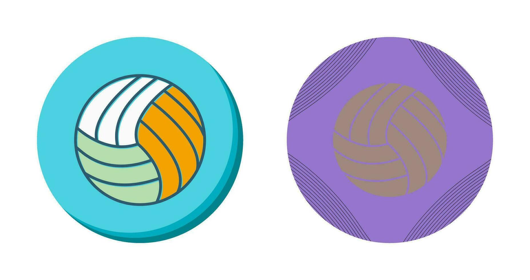 ícone de vetor de bola de vôlei