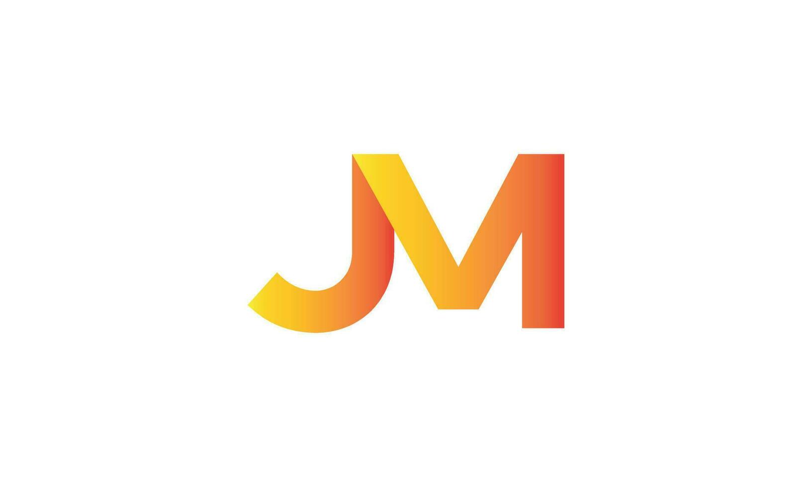 carta jm logotipo Projeto. inicial carta jm logotipo dentro whit fundo. livre vetor