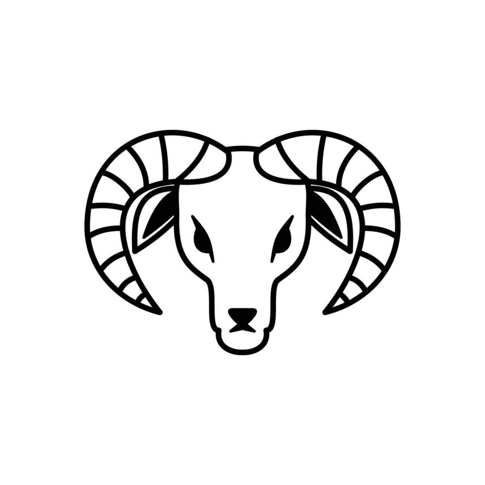 Áries zodíaco placa logotipo ícone horóscopo símbolo vetor ilustração
