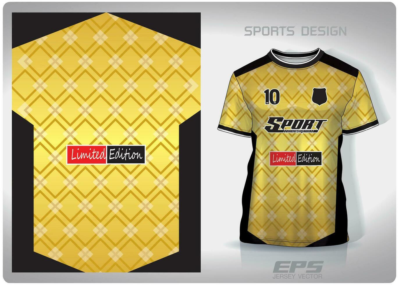 vetor Esportes camisa fundo imagem.ouro quadrado impressão padronizar projeto, ilustração, têxtil fundo para Esportes camiseta, futebol jérsei camisa