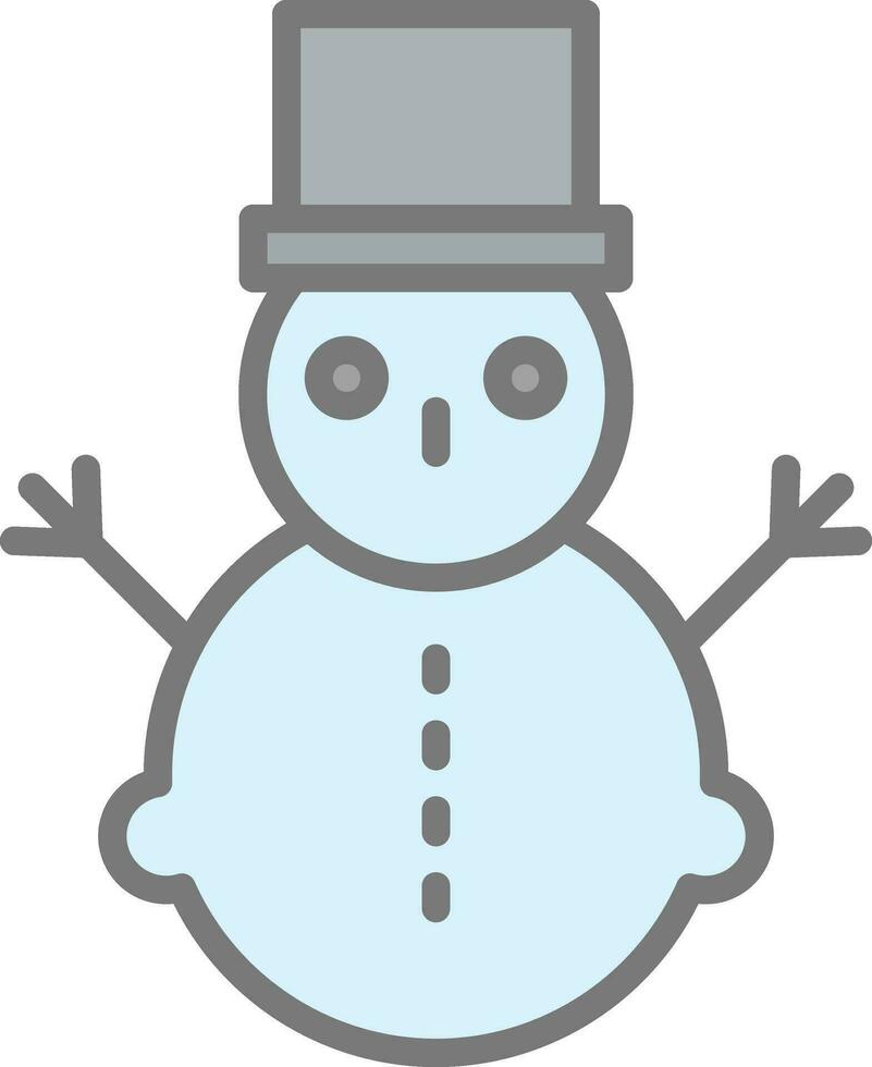 design de ícone de vetor de boneco de neve