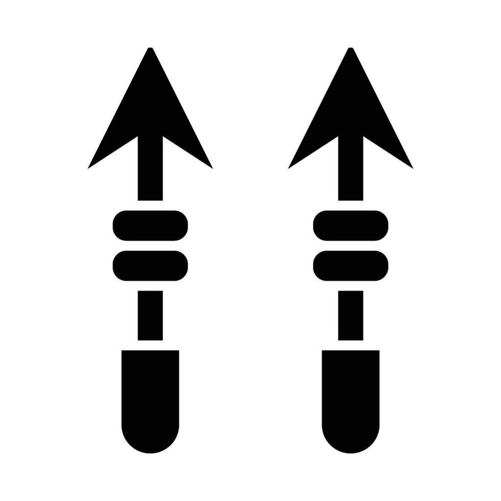 arpão vetor glifo ícone para pessoal e comercial usar.
