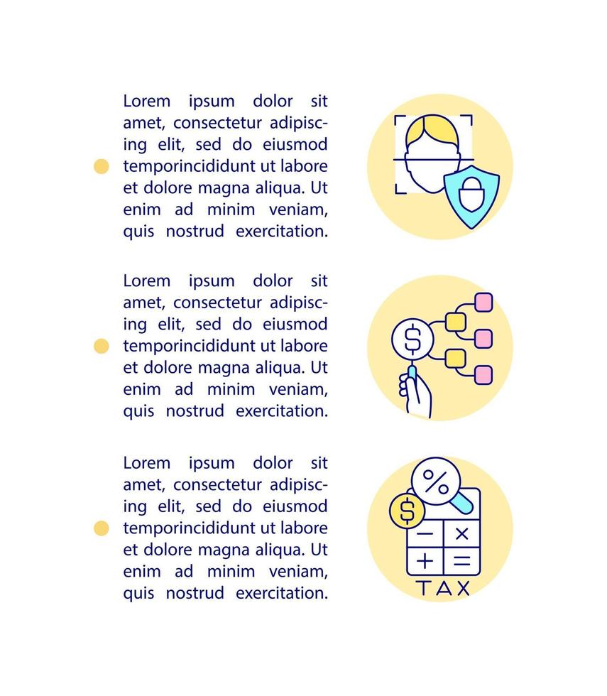 ícones de linha de conceito de padrões de captação de recursos éticos com texto. modelo de vetor de página ppt com espaço de cópia. folheto, revista, elemento de design de boletim informativo. dinheiro coletando ilustrações lineares em branco