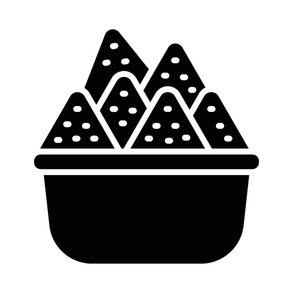 nachos vetor glifo ícone para pessoal e comercial usar.