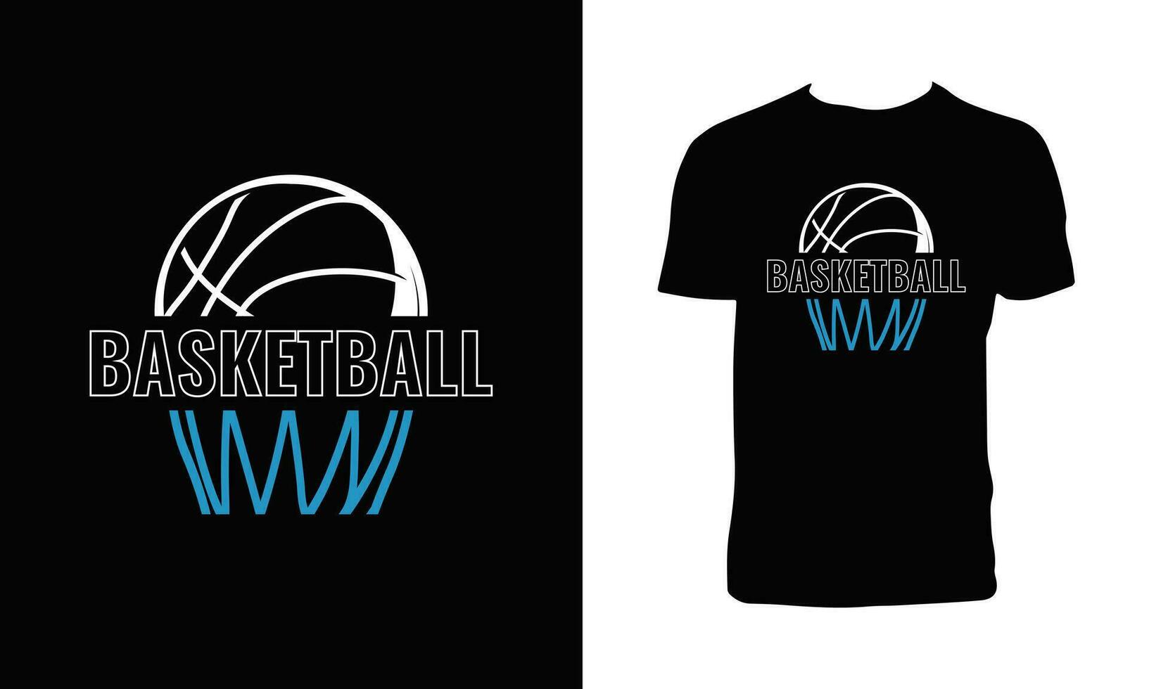 design de camiseta de vetor de basquete