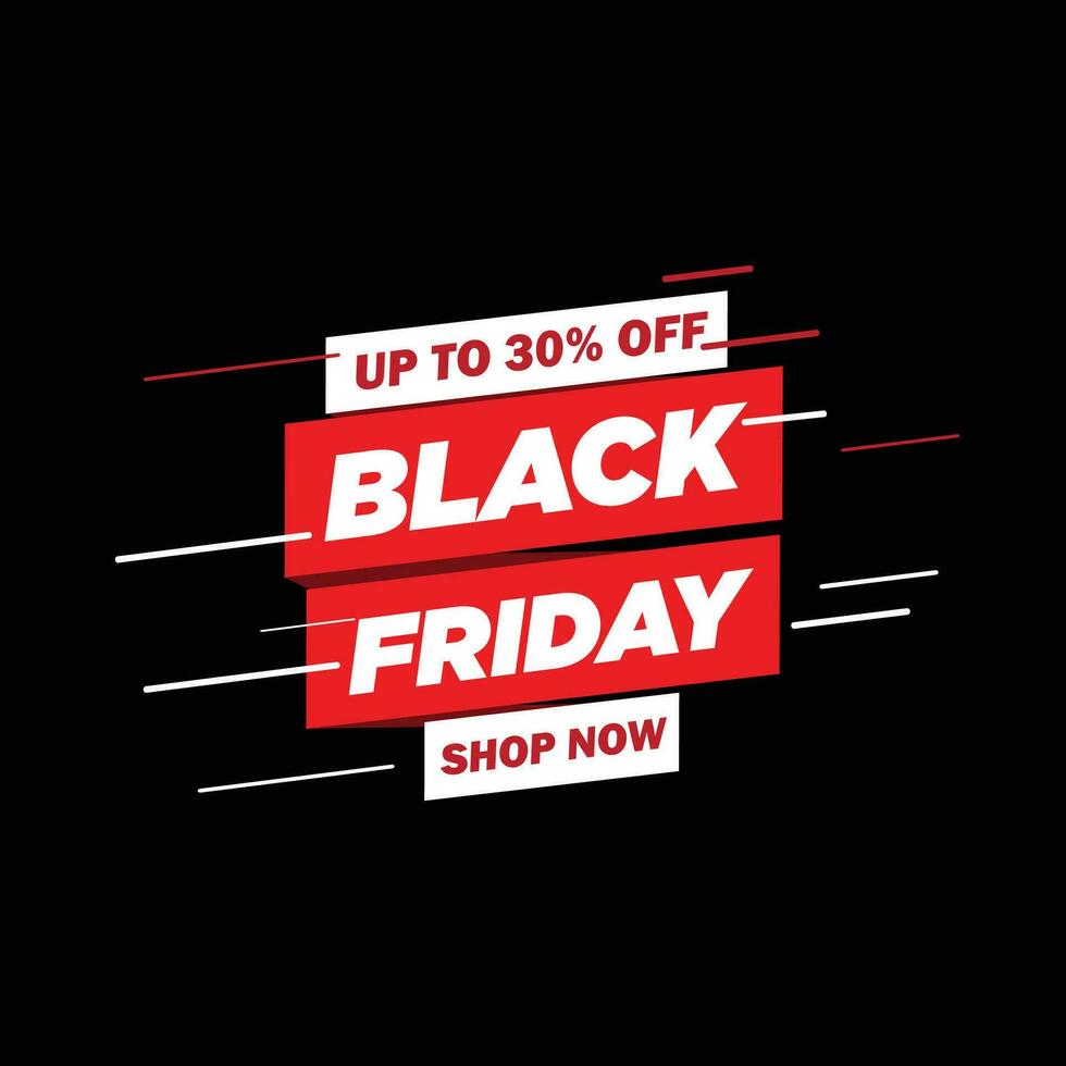 modelo de banner black friday vetor