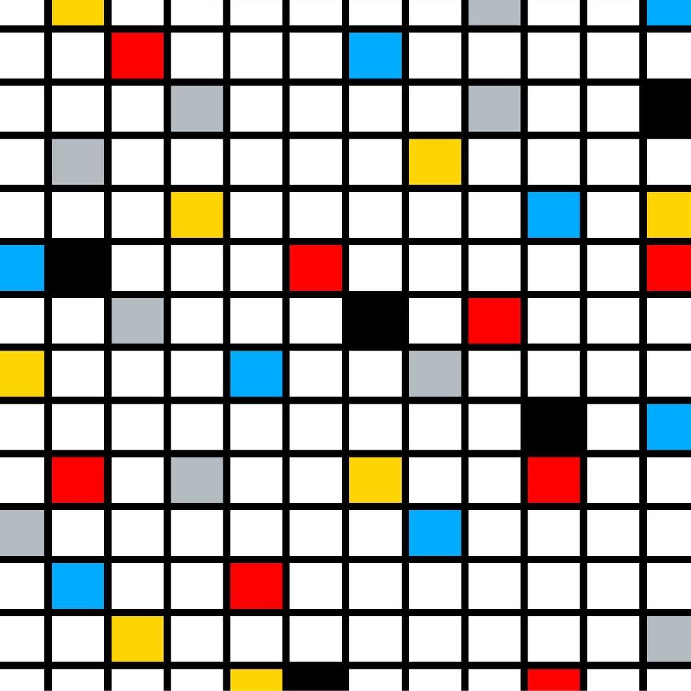 composição de cores do mosaico vetor