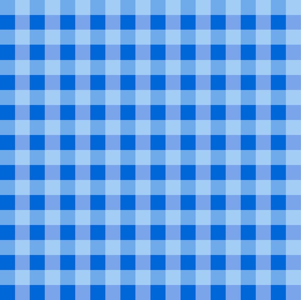padrão de toalha de mesa riscada azul vetor