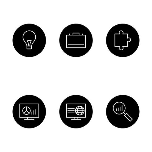 Conjunto de vetor SEO Search Engine Optimization Icons